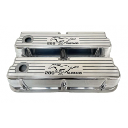 Caches Culbuteurs "289 Mustang " chrome FORD 289/302/351W