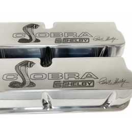 Caches Culbuteurs "Shelby Cobra Signature" chrome FORD 289/302/351W
