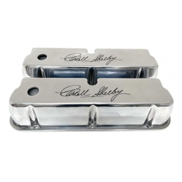 Caches Culbuteurs "Carroll Shelby" chrome FORD 289/302/351W