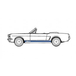 Bandes GT350 - Ford Mustang 1966 - 1968 - Bleues