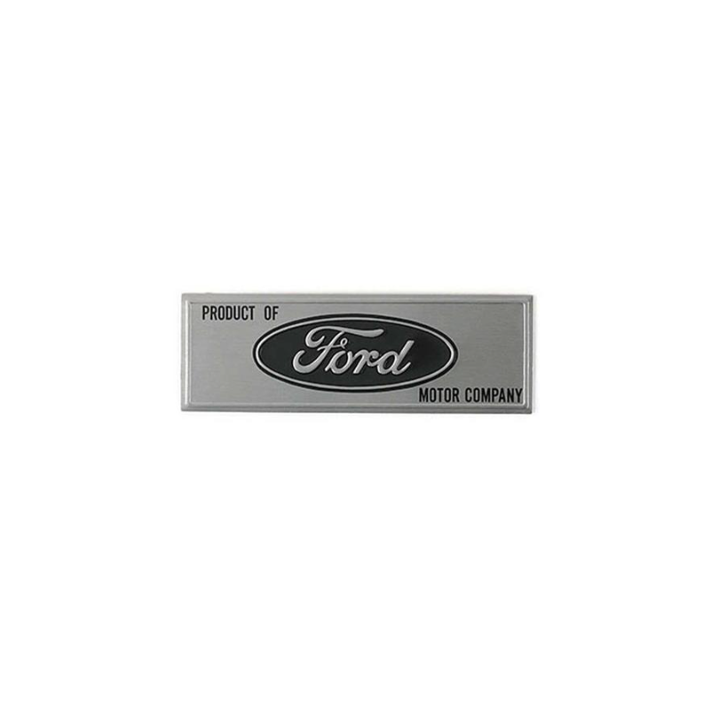 Plaque "Product Of FORD Motor Company" - FORD Mustang 1964 à 1966