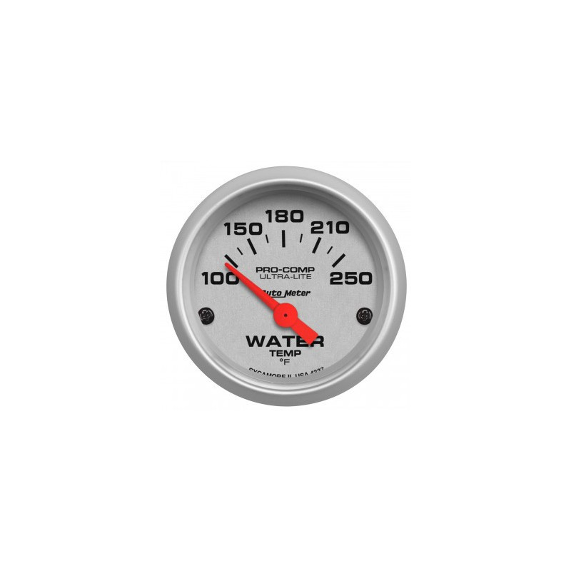 Jauge de température d'eau blanche Auto Meter