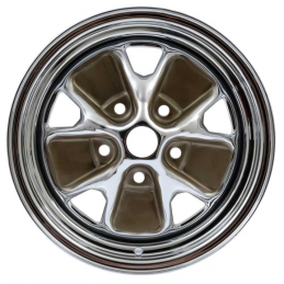 Rally Wheel - 14x7 - Chrome / Gold