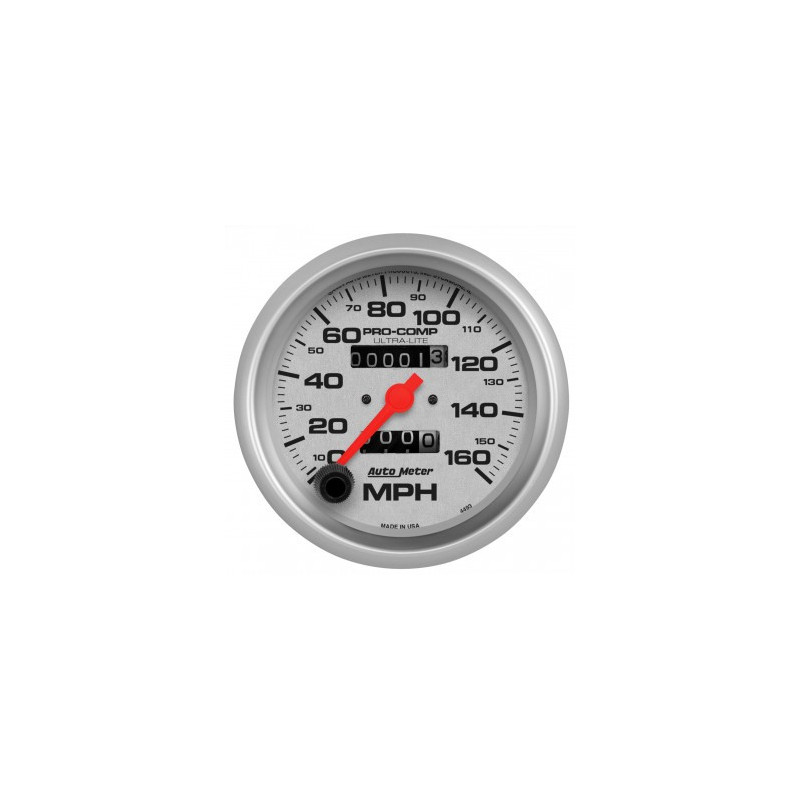 Compteur de vitesse blanc Auto Meter - MPH