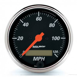 Jauge Auto Meter - Compteur de vitesse - Designer Black MPH
