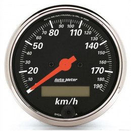 Jauge Auto Meter - Compteur de vitesse - Designer Black KMH