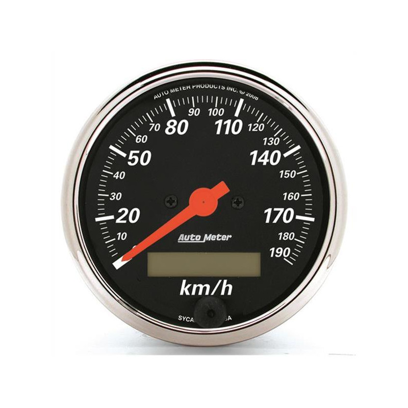 Jauge Auto Meter - Compteur de vitesse - Designer Black KMH