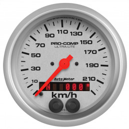 Compteur de vitesse blanc Auto Meter - 0-225 KMH