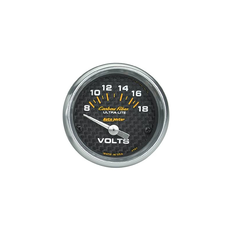 Voltmètre - Carbon Fiber - AutoMeter