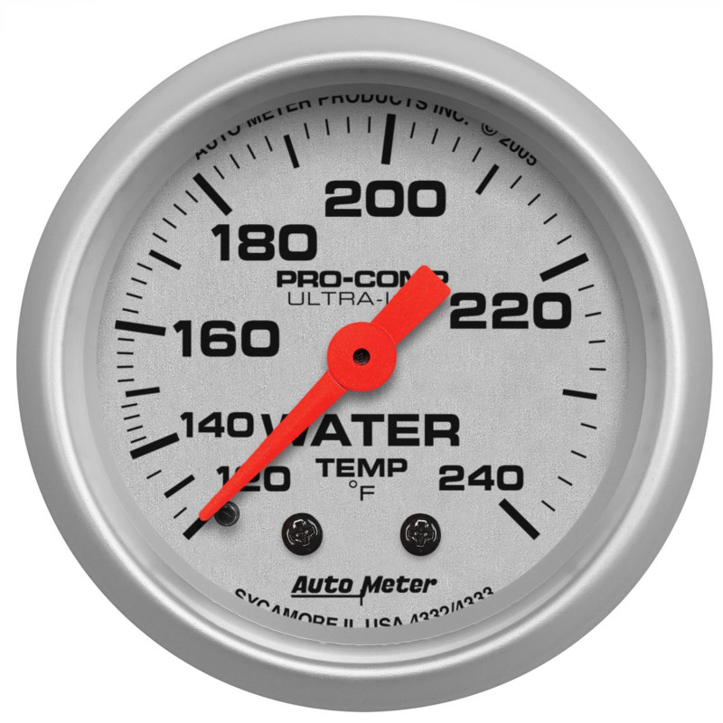 Jauge de température d'eau - PRO Comp - Auto Meter