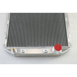 Radiateur en aluminium 3 Row - Carénage Alu - Ventilateur électrique - Ford Mustang 1965 1966