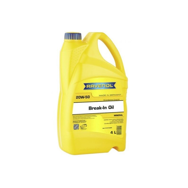 Huile Moteur Minérale de rodage - RAVENOL BREAK IN - 20W50 - 5L