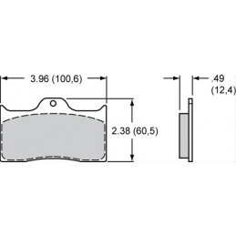 Plaquette de frein Wilwood BP-30 - High Performance - 150-30-7112K