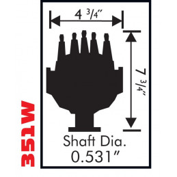 Distributeur MSD Performance PRO-BILLET CAM SYNC - Ford 351w